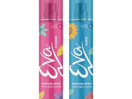 Eva Aura & Charm No Gas Perfume Spray | Long Lasting Perfume Body spray | Floral Grace With Shades Of Mandrine Orange, Cashmirwood & Fresh Citrus Fragrance | Deodorants Women | 120 Ml | Pack Of 2