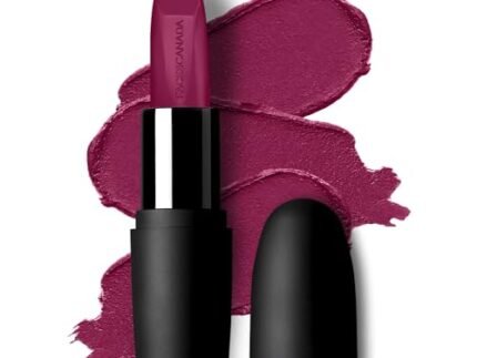 FACESCANADA Weightless Matte Lipstick - Hot Plum 24 (Plum), 4.5G | Highly Pigmented Lip Color | Smooth One Stroke Glide | Moisturizes & Hydrates Lips | Vitamin E, Jojoba & Almond Oil Enriched