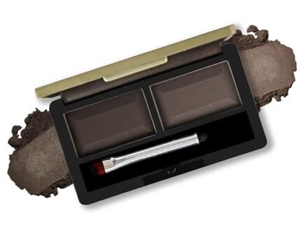 FASHION COLOUR Dual Eyebrow Powder Kit | Powder With Brush | Long-Lasting | Natual Looking Brows | Rich Color Payoff | Shaped & Defined Brows | Available in 2 Shades | Waterproof and smudgeproof | Brown | 8gm