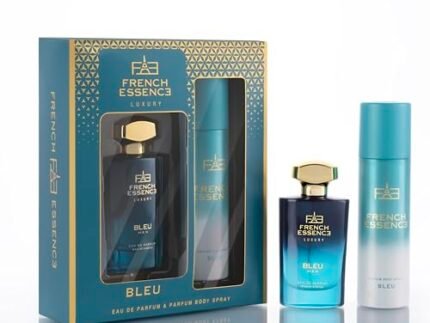 FRENCH ESSENCE Luxury Gift Set For Men – Perfume 60Ml & Deodorant 120Ml | Perfume and Deo Combo|Premium Gift for Husband & Boy Friend (Bleu)