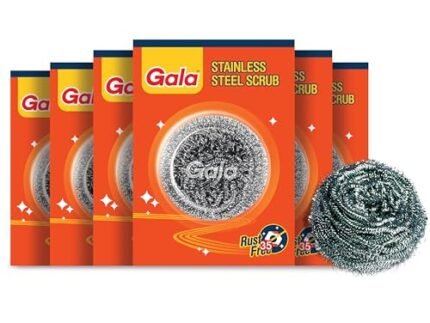Gala Steel Scrubber Combo Set (Pack of 6)