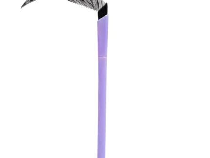 Gleva Multi-Function Eyebrow Brush – Professional Square Angled Eyeliner and Brow Stamp for Filling & Shaping – Realistic Enhancers (Purple)
