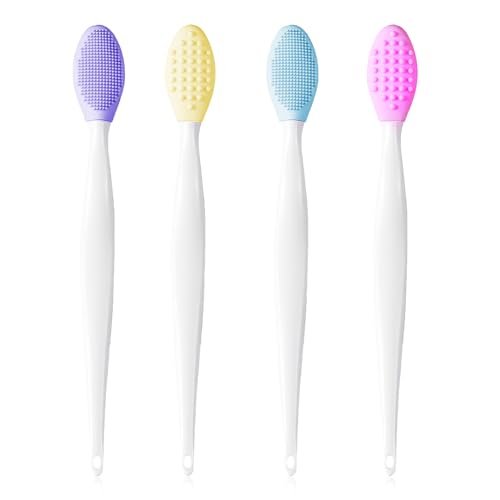 Gleva Silicone Skincare Exfoliator – Deep Cleaning Blackhead Remover, Facial Cleansing & Face Scrubber Brush, Double-Sided Soft Lip/Nose Brush for Smoother and Fuller Appearance (Pack of 4) Gleva Silicone Skincare Exfoliator – Deep Cleaning Blackhead Remover, Facial Cleansing & Face Scrubber Brush, Double-Sided Soft Lip/Nose Brush for Smoother and Fuller Appearance (Pack of 4)
