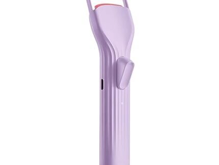 Heated Eyelash Curlers, Electric Lash Curler with Larger Heating Silicone Pad for Long Lasting Perfect Eyelashes, No Pinching, Quick Rechargeable 600mAh Battery Lightweight Portable Size Violet