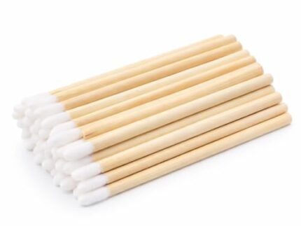 Home & Salon Disposable Wooden (Lip Filler/Lipstick/Lip Gloss Brush Pack of 50 – White.)