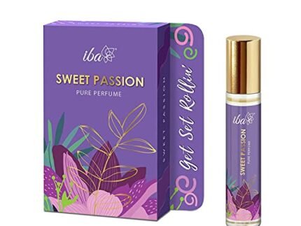 Iba Pure Perfume – Sweet Passion 10 ml, Premium Long Lasting Fruity and Floral Fragrance for Women | Skin Friendly Fresh Perfume for Everyday Fragrance | Alcohol Free | Halal Certified & Vegan