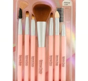 KIRA Makeup Tools Brush Set, 7 Piece Professional Brushes with Comb, Multiple Colors Available