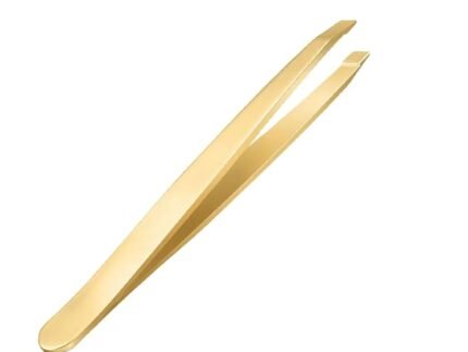 KIRA Tweezer Plucker Precision Tweezers For Eyebrows, Ingrown Hair, Plucking Daily, Hair Removal And Beauty Tool With Stainless Steel (Gold)