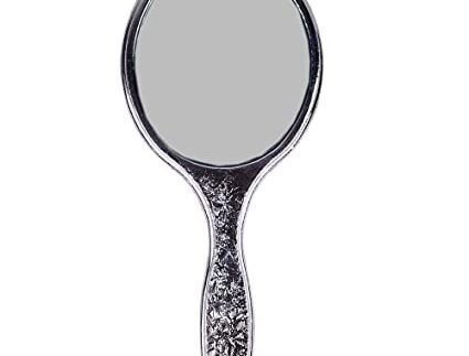 KYNA Decorative Cosmetics Hand Mirror Makeup Mirror Compact Mirror Pocket Size Face Makeup Mirror for Travelling Girls and Women