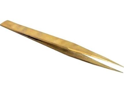 Khayl | Brass Tweezer, Anti Magnetic, Watchmakers Repair Tool Pointed Tip, 12.7 cm Length (1 Pc Pack)