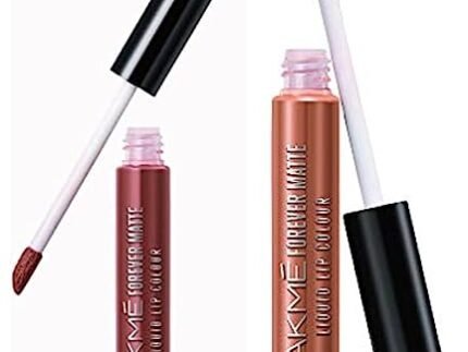 LAKMÉ Forever Matte Liquid Lip Colour, Nude Dream, 5.6ml & LAKMÉ Forever Matte Liquid Lip Colour, Nude Latte, 5.6ml