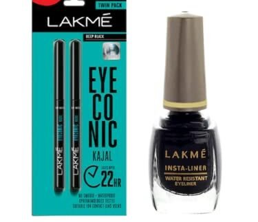 LAKMÉ Set Of Matte Insta-Liner & 2 Eyeconic Kajal Stick, Multi