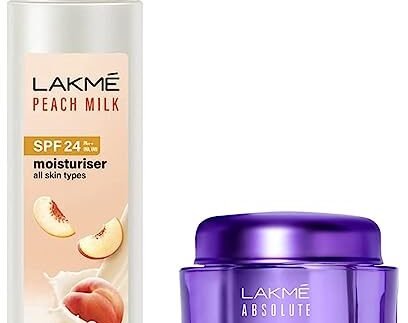 LAKMÉ Youth Infinity Skin Sculpting Night Creme, 50G & Peach Milk Lotion Moisturizer Spf 24 Pa++, 200Ml
