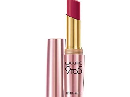 Lakme 9 to 5 Primer Matte Lip Color, Maroon Mix MR18, 3.6g