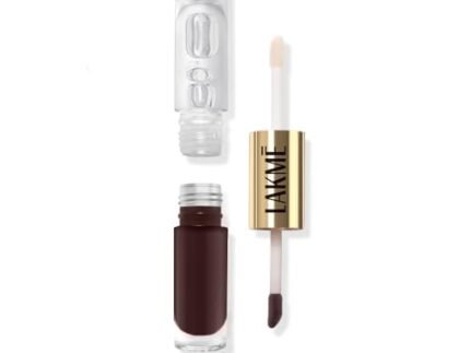 Lakme 9to5 Double Duty Matte to Glass Liquid Lip – Brown Sugar 7.6ml