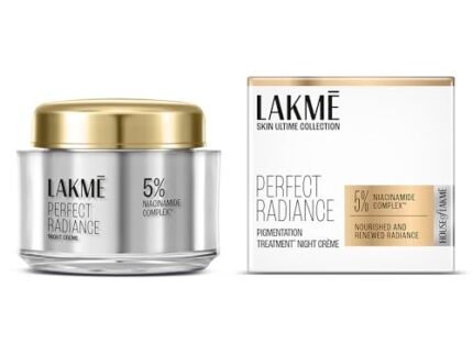 Lakme Absolute Perfect Radiance Brightening Night Cream 50 g|| Daily Repair Face Moisturizer for Illuminated|| Glowing Skin -With Glycerin & Niacinamide