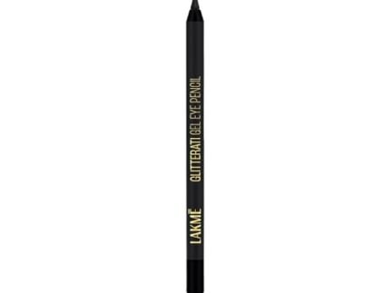 Lakme Glitterati Gel Eye Pencil|Long-Lasting,Smudge Proof,Mysterious Black, 1.2g