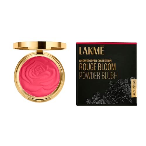 Lakme Showstopper Collection Rouge Bloom Powder Blush Vintage Rose -12g Lakme Showstopper Collection Rouge Bloom Powder Blush Vintage Rose -12g