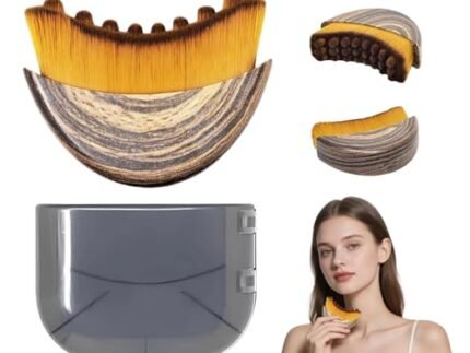 Lymphatic Contour Face Brush, 1Pcs Lymphatic Drainage Massager for Face, Contour Brush for Chin and Jawline Sculpting, Ergonomically Designed, Skin-Fitting Facial Massage Tool