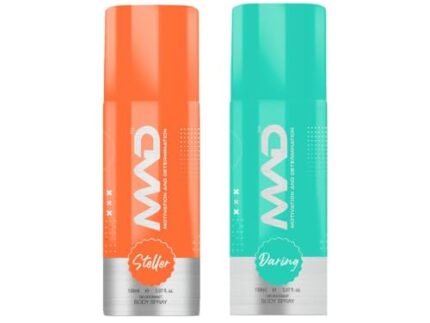 MAD – Daring And Steller Fragrance| Deodorant Combo For Men And Women| 150ml Each| Pack of 2 Deo’s