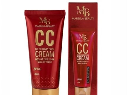 MARBELA BEAUTY CC Cream for Face Makeup | Color Correcting Cream for Women | Medium Coverage, Hydrating & Lightweight | Natural Finish CC Cream for Oily, Dry & Combination Skin