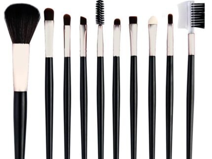 Makeup Brush Set12 pcs Makeup Brush Set, Brush For Powder, Blush, Flat, Eyeliner, EyeShadow Foundation, Concealer, Eyebrow, Nose Shadow, Eyelash Comb, Eyelash Brush