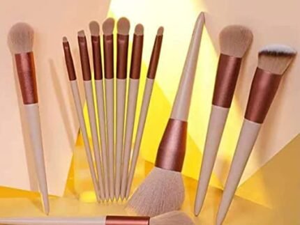 Makeup Brushes 13 Pcs Makeup Kit, Foundation Brush Eyeshadow Brush Make up Brush Set with Bag(Multicolour)