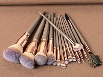 Makeup Brushes Set,15 Pieces Make-up Brush Set Included Powder Highlight Contour Eye Shadow Concealer Eyeliner Nose Eyebrow blush eyeshadow lip Blending