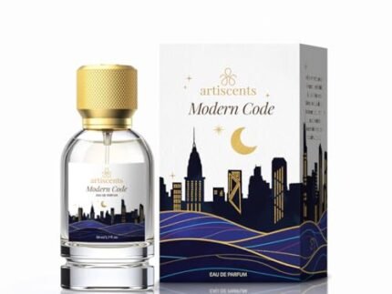 Modern Code Eau de Parfum 50ml – Spicy Woody Perfume for Men – Long Lasting Fresh Masculine Fragrance with Apple Ginger Bergamot – Premium Gift for Office & Casual Wear