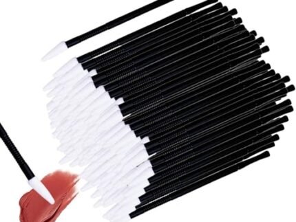 Molly Minx 12 pcs Lip Applicators Disposable Lip Brush, Lips Wands Applicators, Lipstick Applicators Disposable Doe Foot Applicators Lips Brush Wands