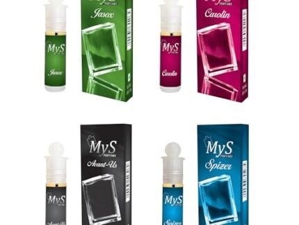 Mys Perfume Spizer | Jasox | Carolin | Avant-us | Roll On Attar 6ml | Budget Series | Combo pack Set of 4| Long-Lasting fragrance | Men & Women | Pocket Perfume Roll On |100% Free from Alcohol.