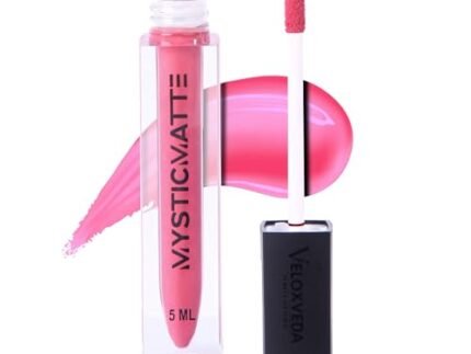 MysticMatte, Liquid Matte Lipstick – Soft Blush V-05 Lightweight, Waterproof, Smudge-Proof, Long-Lasting (up to 12 hrs), Non-Transfer | Vegan Formula with Vit-E & jojoba oil – 5ml.