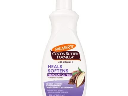 Palmer’s Cocoa Butter Body Lotion, Fragrance Free for All Skin Types, Smoothes Marks & Tones Skin – 400ml