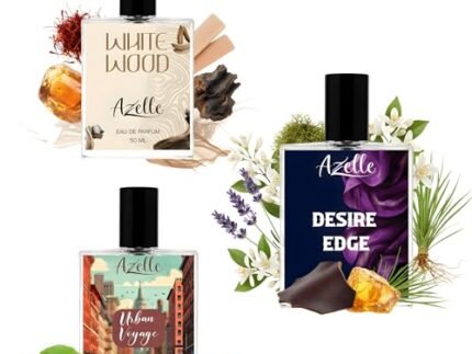 Perfume Combo Pack Desire Edge, Urban Voyage & White Wood | Long Lasting Eau de Parfum 3x50ML Each | Premium Citrus Amber Aquatic Oud Woody Musk Fragrance Gift Set