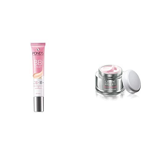 Pond’s White Beauty BB+ Fairness Cream 01 Original, 18 g And Lakme Absolute Perfect Radiance Skin Brightening Day Creme, Light, 50g Pond’s White Beauty BB+ Fairness Cream 01 Original, 18 g And Lakme Absolute Perfect Radiance Skin Brightening Day Creme, Light, 50g