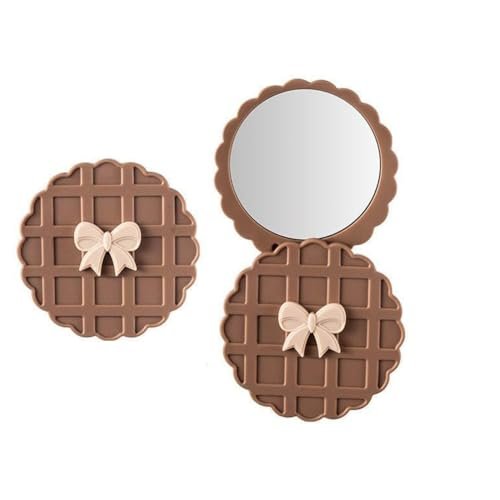 Portable Pocket Size Makeup Mirror – Compact Face Mirror with Cute Waffle Design | Mini Travel Purse for Handbag, Cosmetic Kit & Beauty Touch Ups Travel Friendly Purse Portable Pocket Size Makeup Mirror – Compact Face Mirror with Cute Waffle Design | Mini Travel Purse for Handbag, Cosmetic Kit & Beauty Touch Ups Travel Friendly Purse