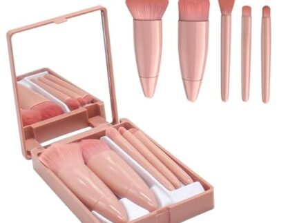 Premium Mini Makeup Brushes Set Piece Portable Cosmetic Brush Kit with Soft Synthetic Bristles Travel Friendly Small Makeup Brushes for Eyes Face Lips Foundation Concealer Blending