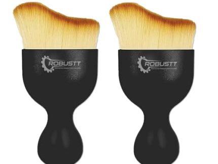 Robustt Car Interior Cleaning Brush – Small (Pack of 2) | AC Vent Brush | Car Interior Cleaner Brush | Scratch Free Car Duster | Multifunctional Car Brush for Cleaning, PC, Laptop, Keyboard