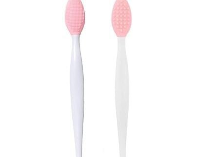 Silicone Double-Sided Soft Exfoliating Face & Lip Brush / (Multicolor)