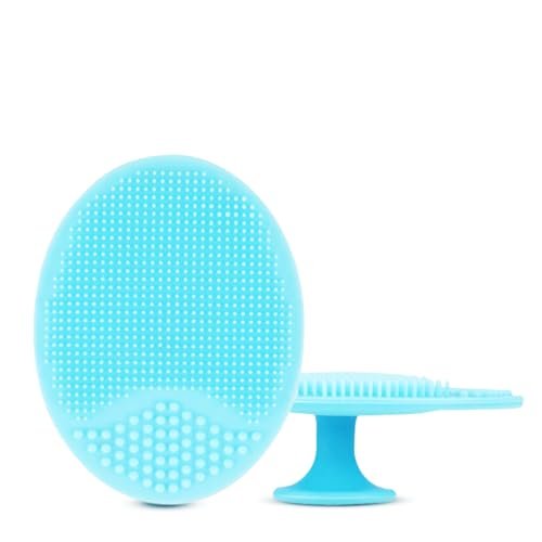 Silicone Face Scrubber Exfoliator, Soft Face Brush, Facial Cleansing Brush, Acne Blackheads Removing, Acne Pore Pad for Deep Cleaning Skin Care for Girls & Women’s (Blue) Silicone Face Scrubber Exfoliator, Soft Face Brush, Facial Cleansing Brush, Acne Blackheads Removing, Acne Pore Pad for Deep Cleaning Skin Care for Girls & Women’s (Blue)