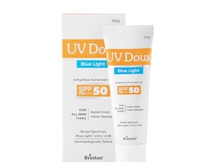 UV Doux Blue Light Tinted Sunscreen Gel SPF 50 PA+++ | India’s No.1 Dermatologist Recommended Brand | UVA/UVB & Blue Light Protection, Benzene Free| Matte Finish | Oily & Acne-Prone Skin | 100 g