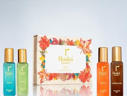 Unisex Perfume Gift Set | Perfume Gift Set for Men and Women | Eau De Parfum Combo of 4 x 20ml with LUSH, AZUL, RIZZ, OAKWOOD | Long Lasting Perfume for Men & Women | Fruity, Floral & Woody Fragrance