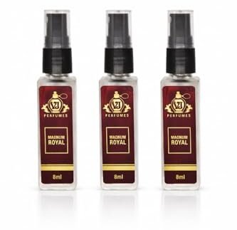 VJ Perfumes Magnum Royal 8ml eau de parfum Premium Long Lasting Luxury Perfume Scent for All Occasions, Travel Friendly Mini unisex Perfume pack of 3