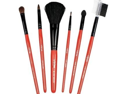 Vega Set of 6 Make up Brushes – Red