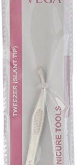 Vega Tweezer-Slant tip (SS TW- 03),1 Piece Pack