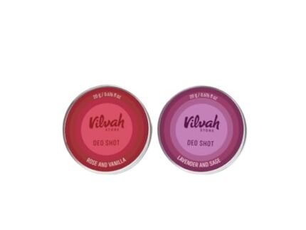 Vilvah STORE Deo Shot Combo | Natural Deodorant With Essential Oils | Long-Lasting Odour Control & Underarm Care | Chemical-Free, Travel-Friendly | For All Skin Types