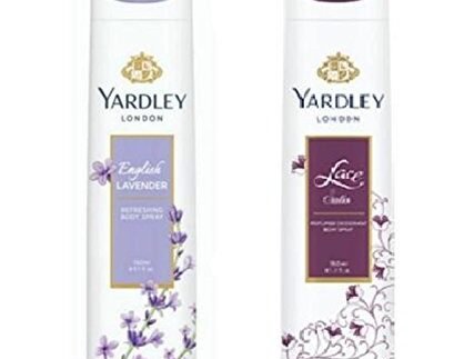 Yardley London Deodorant Spray For Women English Lavender And Lace Satin Combo Pack 2 (150 Ml)