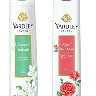 Yardley London Deodorant Spray For Women Jasmine And Red Rose Combo Pack 2 (150 Ml)