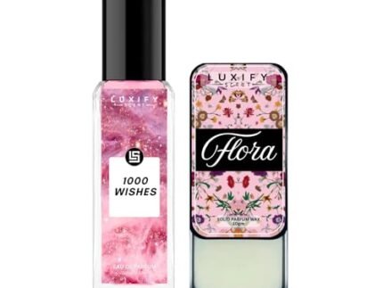 solid perfume + 20ml EDP Combo Set | 1000 wishes Perfume & Luxe Flora | Long Lasting | Luxury Combo Pack