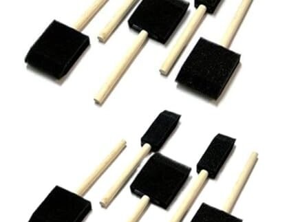 worison 10pc Black Dabber Candy Painting Sponges – Versatile Applicators for Calligraphy, Mod Podge, Ink Blending, Craft Painting, and Multi Purpose Art Projects